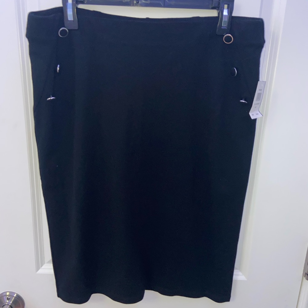 Large Black Pencil Skirt